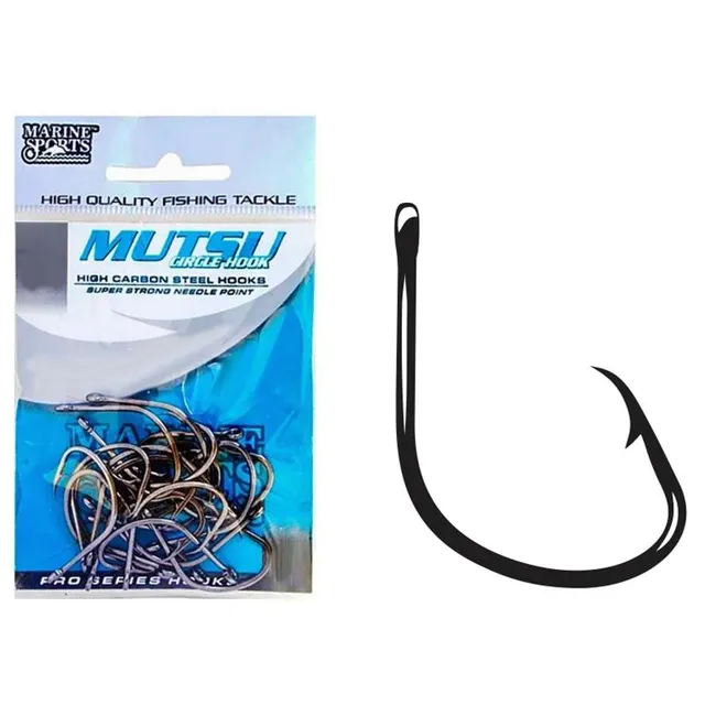 Anzol Marine Sports Mutsu Black Nickel 3/0 com 20 Pçs