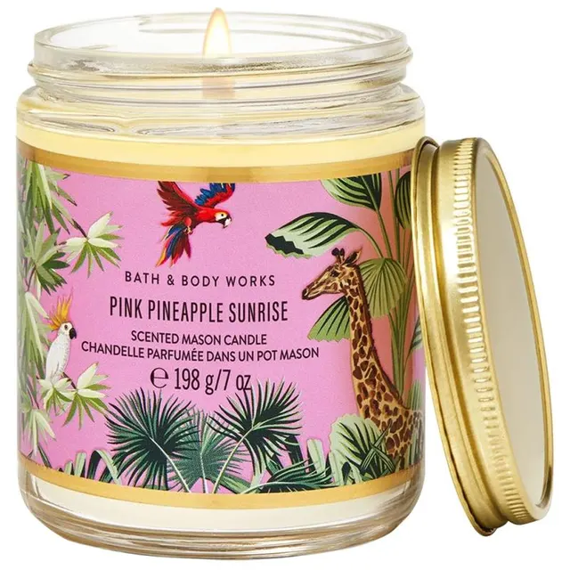 Vela Aromática Bath &amp; Body Works Pink Pineapple Sunrise – 198g