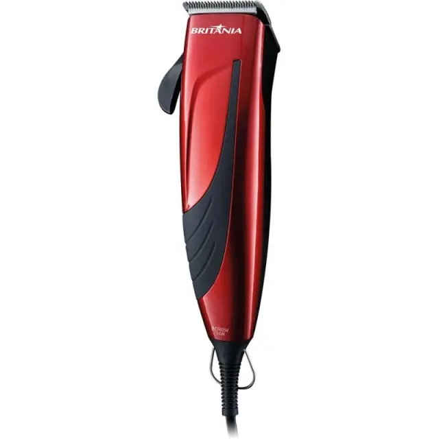 Cortador de Cabelos Britânia BCR05V 14W 220V/50hz Vermelho/Preto