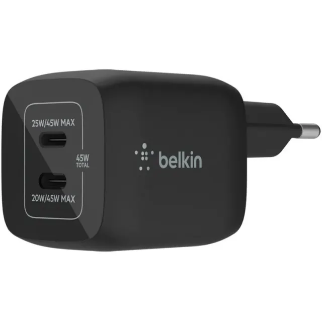 Carregador de parede Belkin BoostCharge Pro Dual USB-C 45W WCH011vfBK