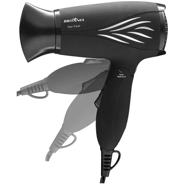 Secador de Cabelos Britânia Easy Travel 1000W Bivolt