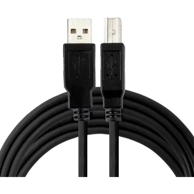 Cabo HLD USB 2.0  para USB-B com Filtro 1.8 Metros Preto