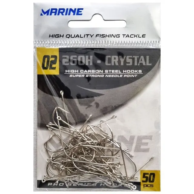 Anzol Marine Sports Crystal Nickel 260H 02 (50 pçs)