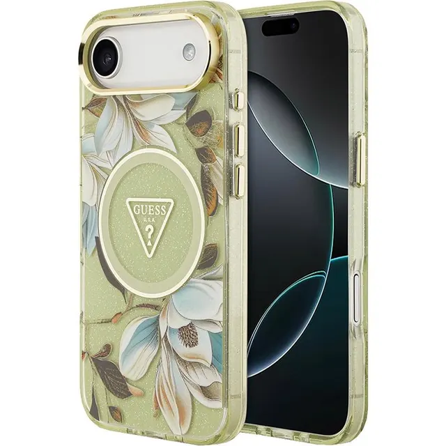 Capa Guess para iPhone 17 Air GUHMP17MHFLPEDN – Flowers Green