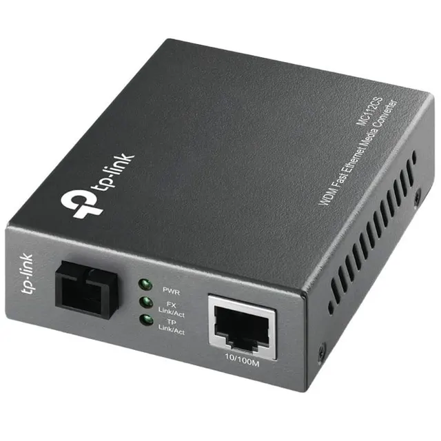 Conversor de Fibra TP-Link MC112CS WDM Multimídia de 10/100Mbps