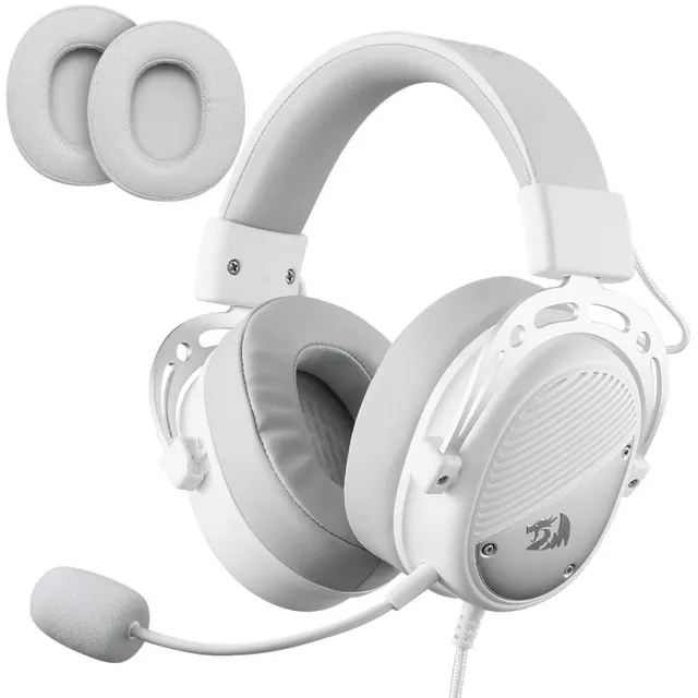 Headset Gaming Redragon H730W Thoridal com Fio – Branco