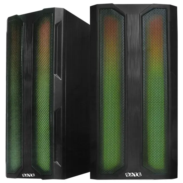 Speaker Satellite Gamer AS-92006B USB Bluetooth RGB – Preto