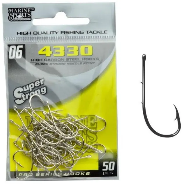 Anzol Marine Sports 4330 Super Strong 06 com 50pcs