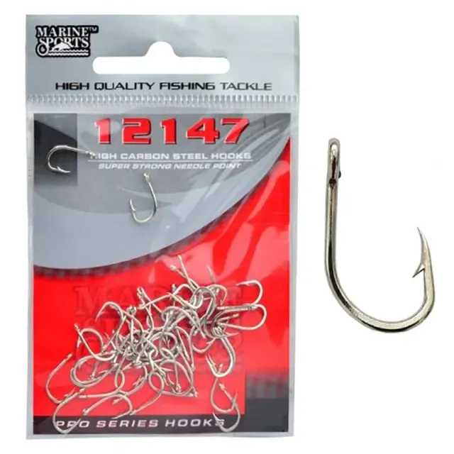 Anzol Marine Sports 12147 Nickel 8/0 com 15 Pçs