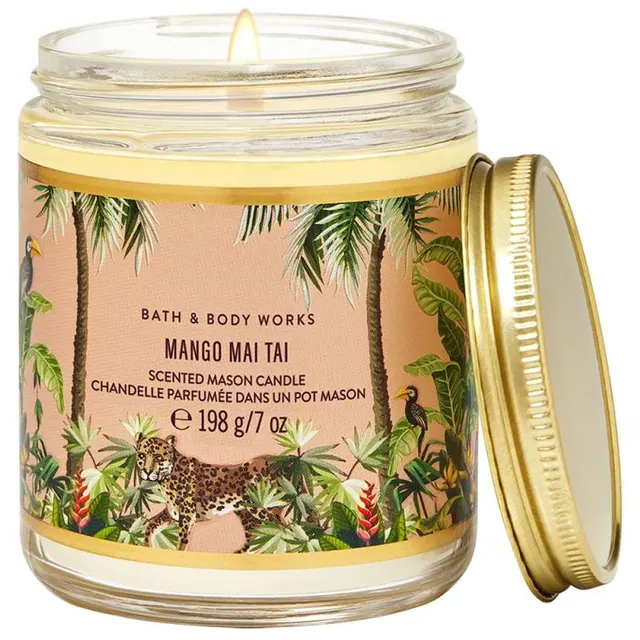 Vela Aromática Bath &amp; Body Works Mango Mai Tai – 198g