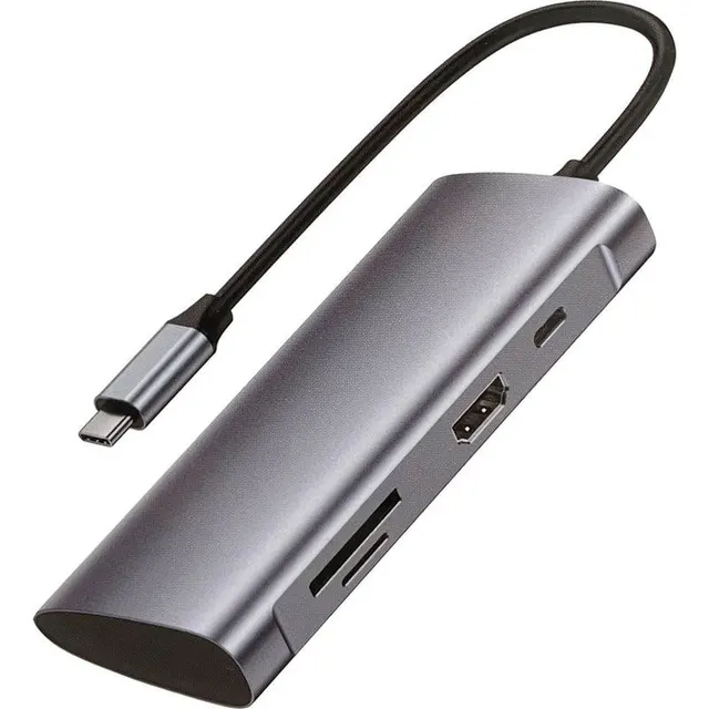 Adaptador USB-C Hub HYE Docking Station HYEHU71 7 em 1