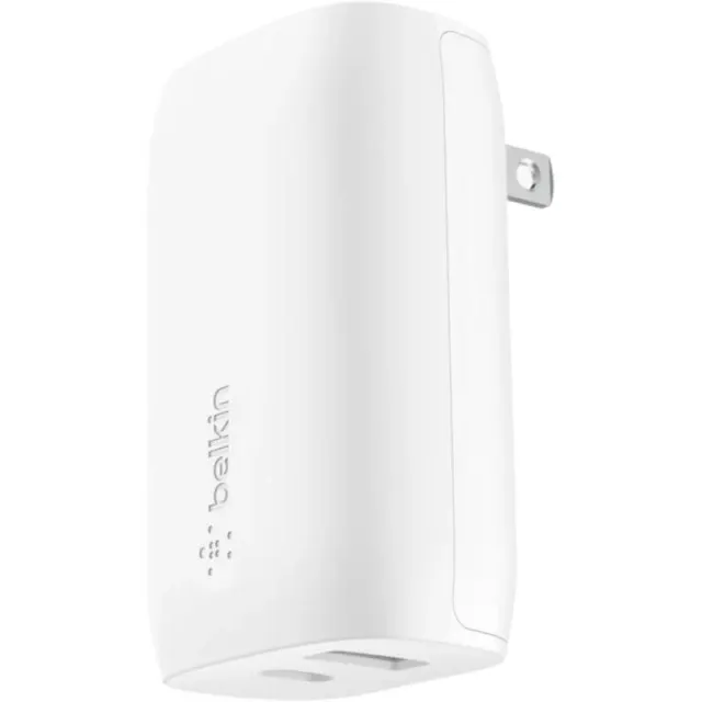 Carregador de Tomada Belkin USB-C/USB-A Dual Wall WCB007VFWH 37W – Branco