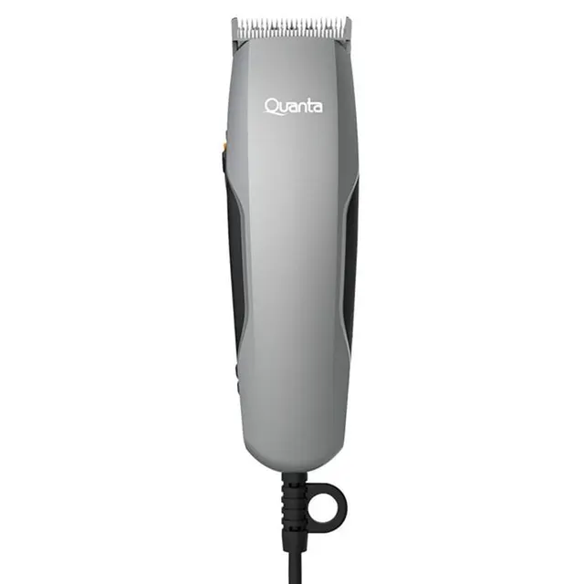 Cortador de Cabelo Quanta QTCE50 com Fio Bivolt Cinza/Preto