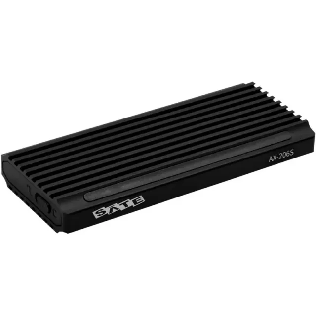 Gabinete Externo SATE AX-206S para SSD M.2 NGFF/NVME USB3.1 Type-C – Preto