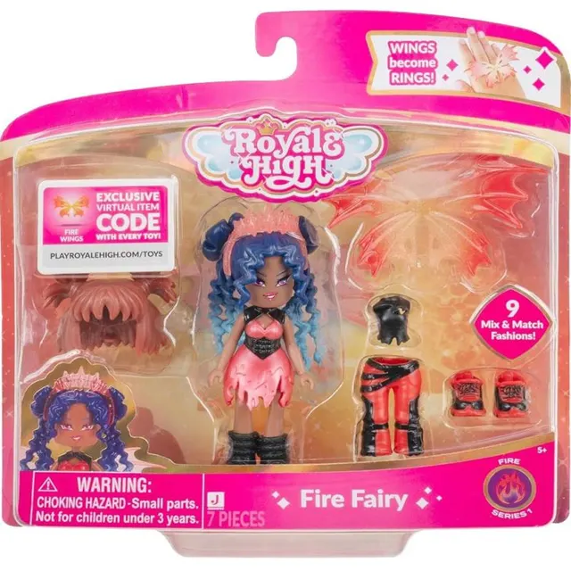 Boneca Royale Hight Fire Fairy Jazwares – RYH0005 (7 Peças)