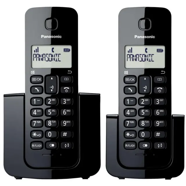 Telefone Fixo Panasonic sem Fio KX-TGB112LAB – 1 Base Digital (Bi-Volt)