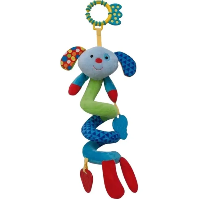 Cachorrinho mola happy zoo com mordedor e chocalho Buba 09830