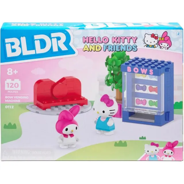 Bow Vendimg Machine Hello Kitty and Friends BLDR Jazwares – CNS0112 (102 pçs)