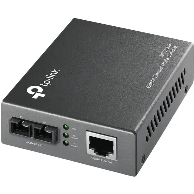 Conversor de Fibra TP-Link MC210CS Multimídia Gigabit de modo único