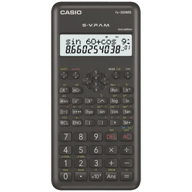 Calculadora Científica Casio fx-350MS 2nd Edition – Preto