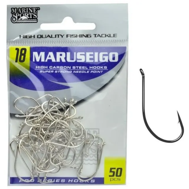 Anzol Marine Sports Maruseigo Nickel 18 com 50 pçs