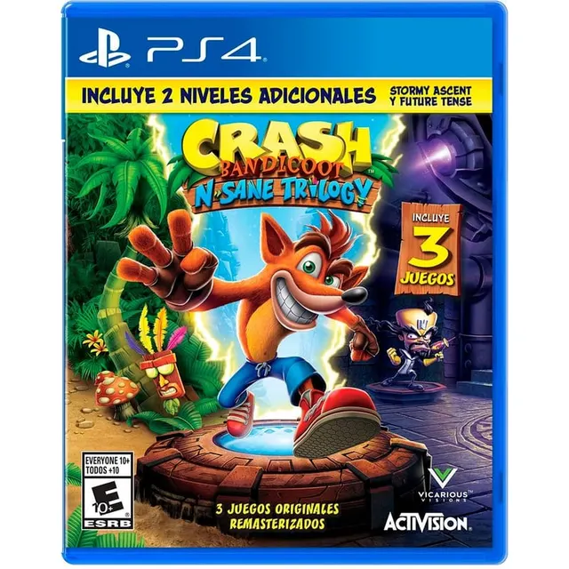 Jogo Crash Bandicoot N Sane Trilogy 2 Bonus Levels Included – PS4