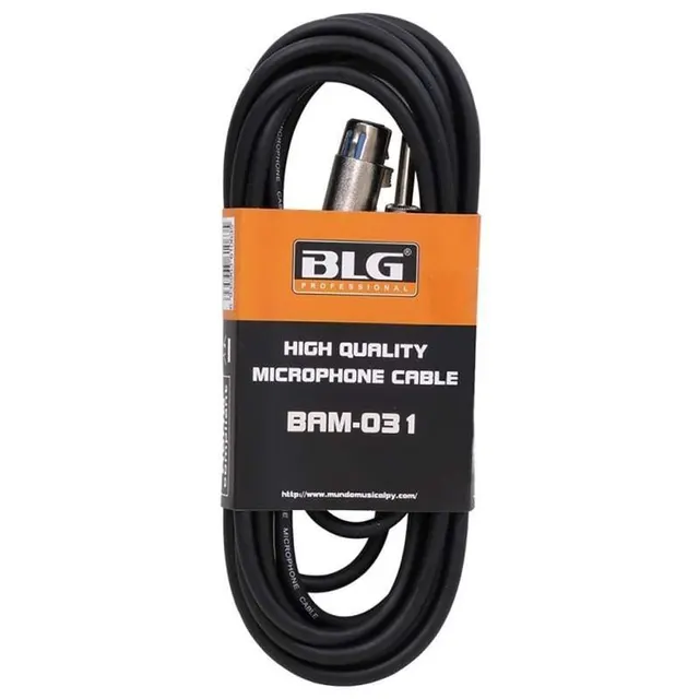 Cabo para Microfone XLR a P10 BLG BAN-031 – 10M