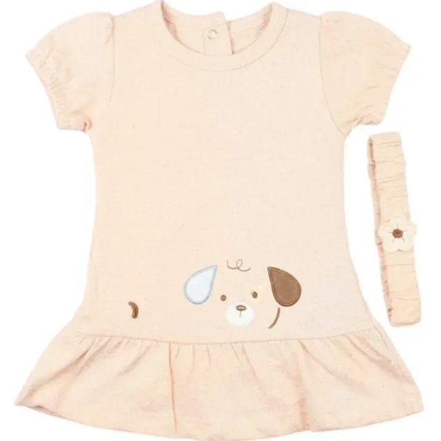 Vestido com body para Bebê Everfit 10266S Bege