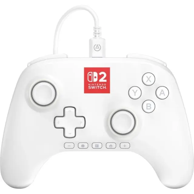 Controle PowerA Nintendo Switch 2 Lumectra White NSGP0524-01 (Com fio)