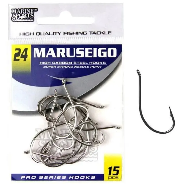 Anzol Marine Sports Maruseigo Nickel 24 com 15 pçs