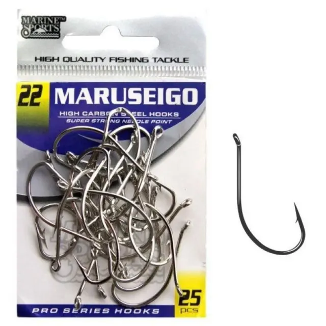 Anzol Marine Sports Maruseigo Nickel 22 com 25 pçs