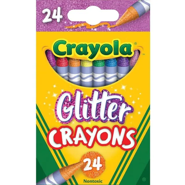 Crayola Glitter Crayons 52-3715 (24 Unidades)