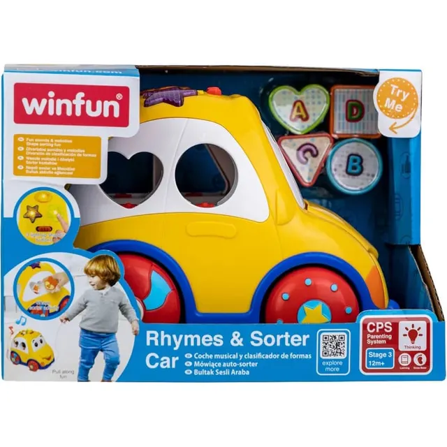 Winfun Rhymes &amp; Sorter Car – 000659