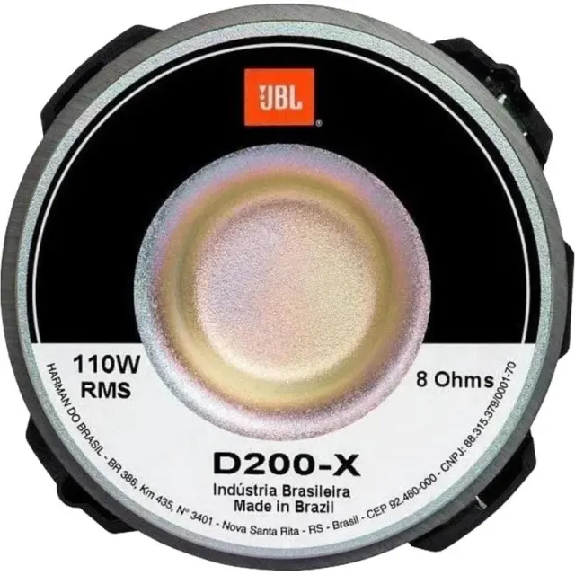 Alto Falante Drive Fenólico JBL D200-X 8 Ohms 110Watts RMS
