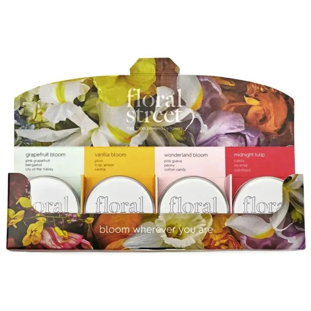 Vela Aromática Floral Street Mini Scented Candle Discovery (4 Unidades)