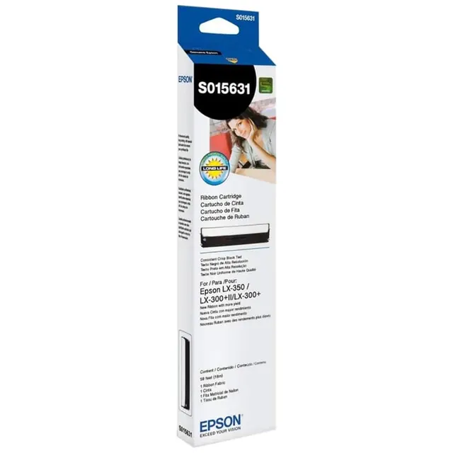 Fita para Impressora Epson S015631 para LX-350/LX300/LX300+