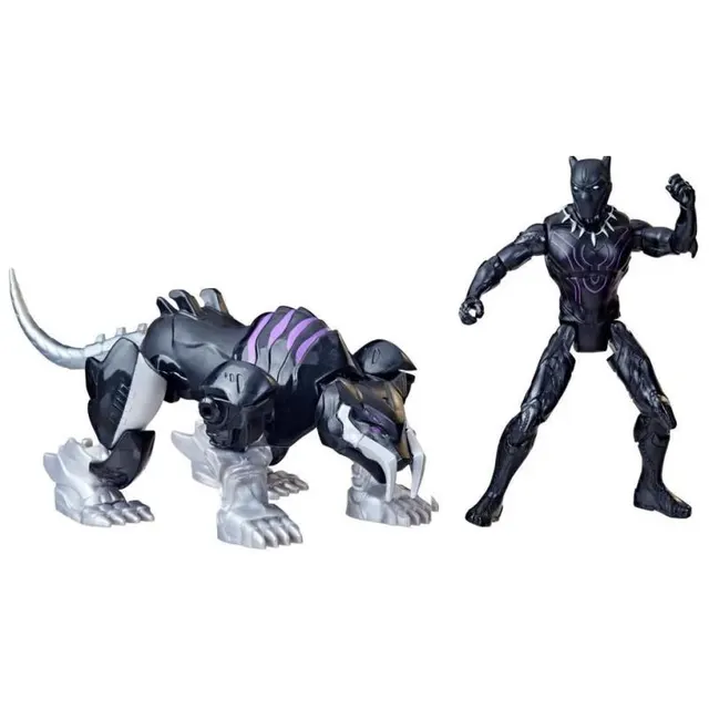 Boneco Hasbro Mech Strike Mechasaurus Black Panther &amp; Sabre Claw – F6676