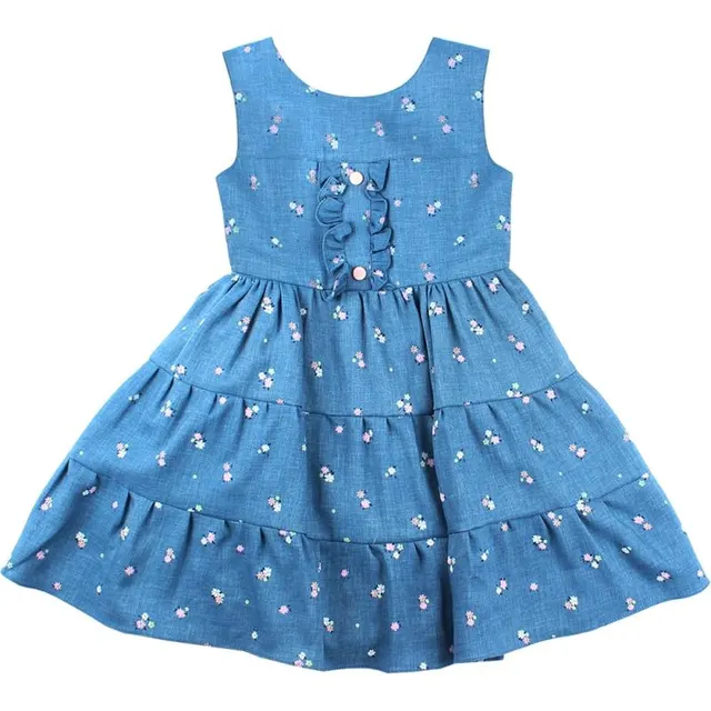 Vestido Kids Everfit 12769Z Feminino – Azul