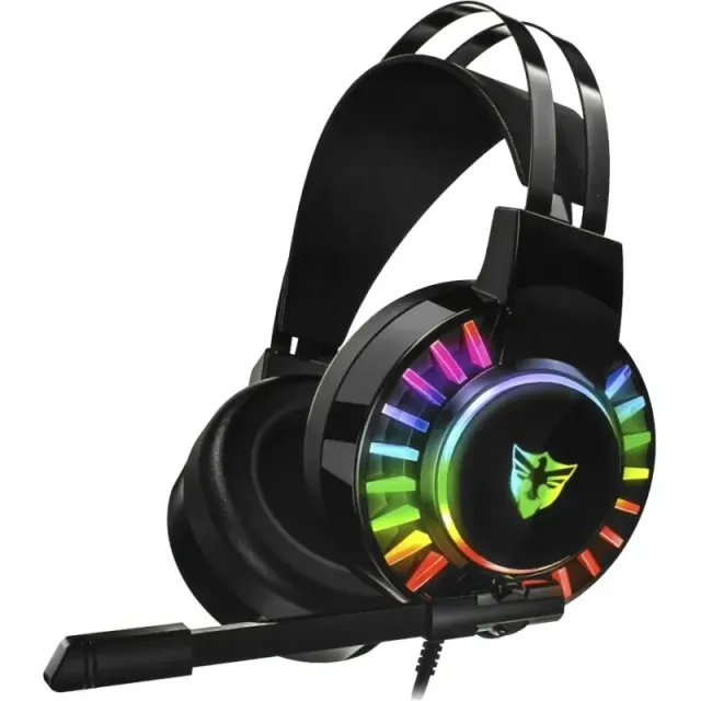 Headset Gaming Satellite AE-306 RGB com Fio – Preto