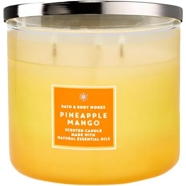 Vela Aromática Bath &amp; Body Works Pineapple Mango – 411g