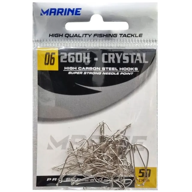Anzol Marine Sports Crystal Nickel 260H 06 (50 pçs)