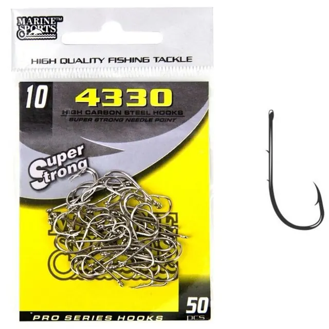 Anzol Marine Sports 4330 Super Strong 10 com 50pcs