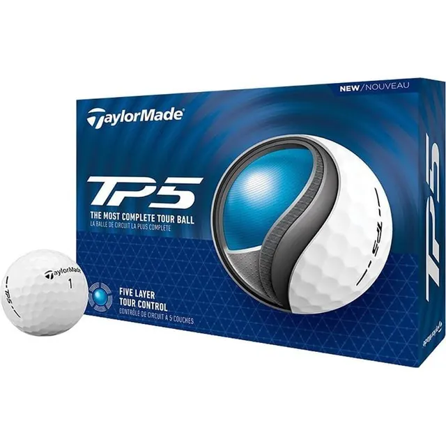 Bola de Golfe TaylorMade TP5 N7663901 – Branco (12 Unidades)