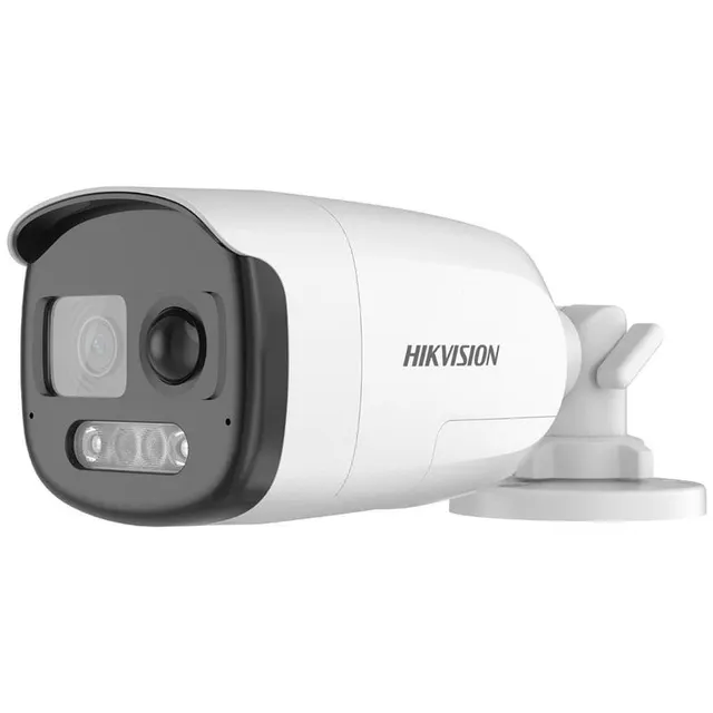 Câmera de Segurança CCTV Hikvision DS-2CE12DF3T-PIRXOS 2.8mm 1080P ColorVu Audio Bullet