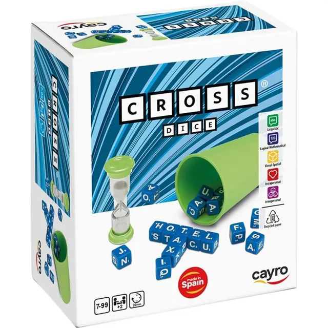 Jogo de dados com letras Cayro 210 Cross Dice