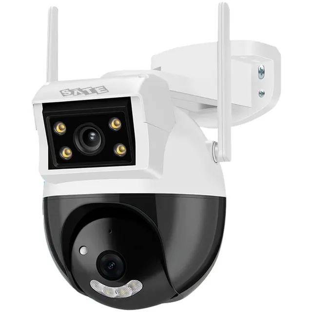 Câmera de Segurança IP Sate Double Lens A-CAM008D Wi-Fi