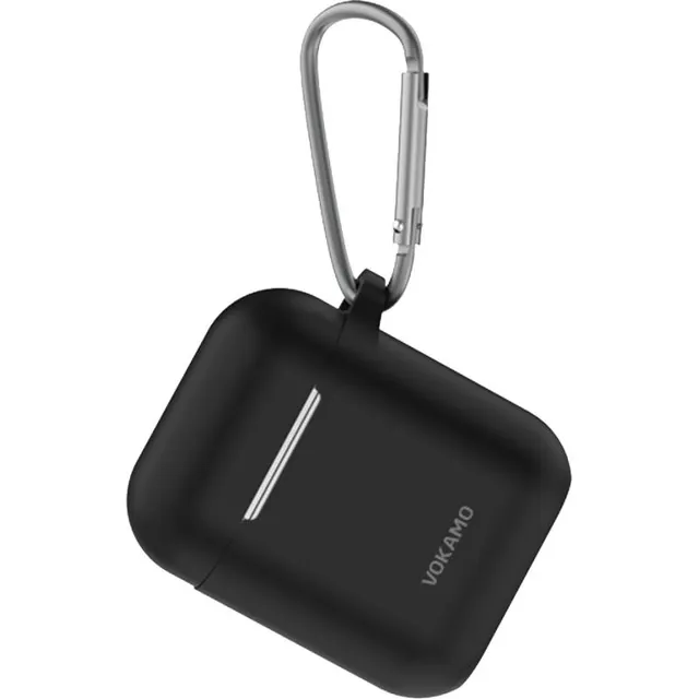 Capa para AirPods 1/2 Vokamo Silicone Shockproof Case – VKM00229 – Black