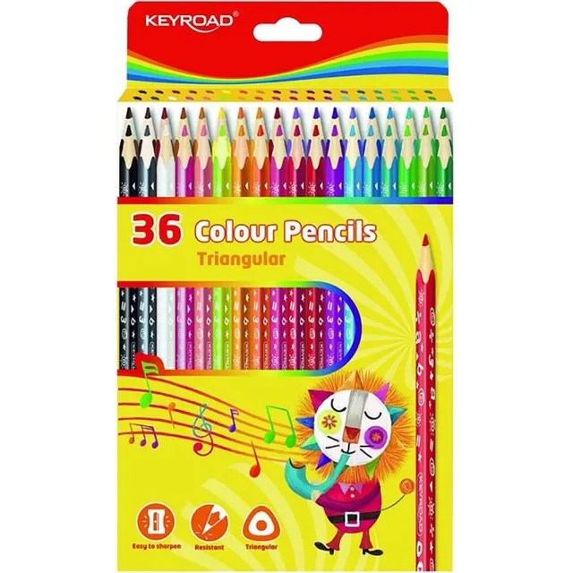 lápis de cor Keyroad – KR972503 (36 Cores)