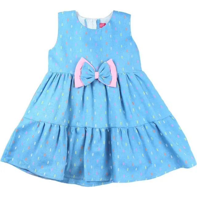 Vestido Kids Everfit 16407Z Feminino – Azul Ceu
