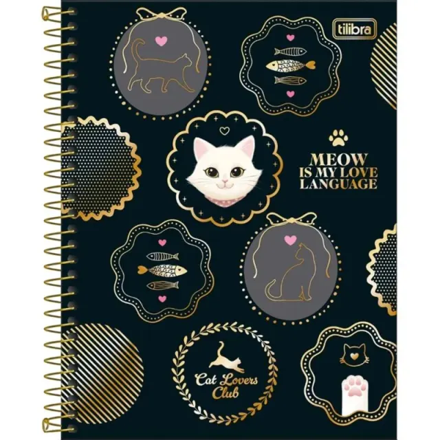 Caderno Tilibra Purrfect Cats 398507 – 120 Folhas